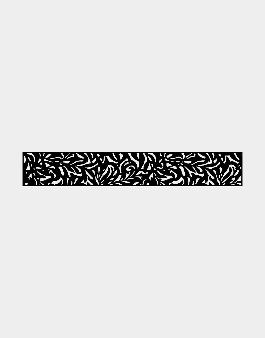 Treillis décoratif en aluminium Ezfence Slim, motif Fusion, noir mat