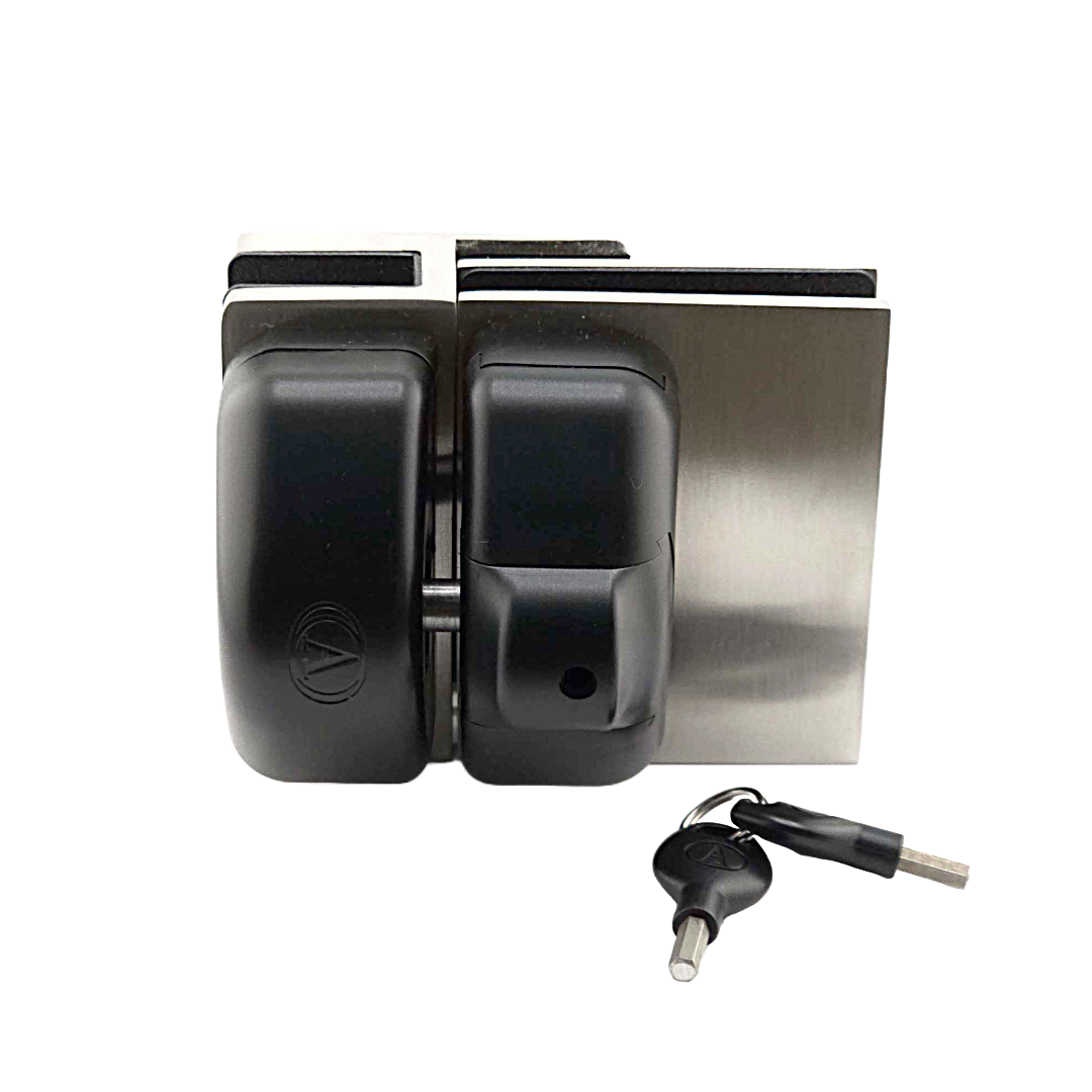 Loquet de porte à verrouillage automatique — Noir mat