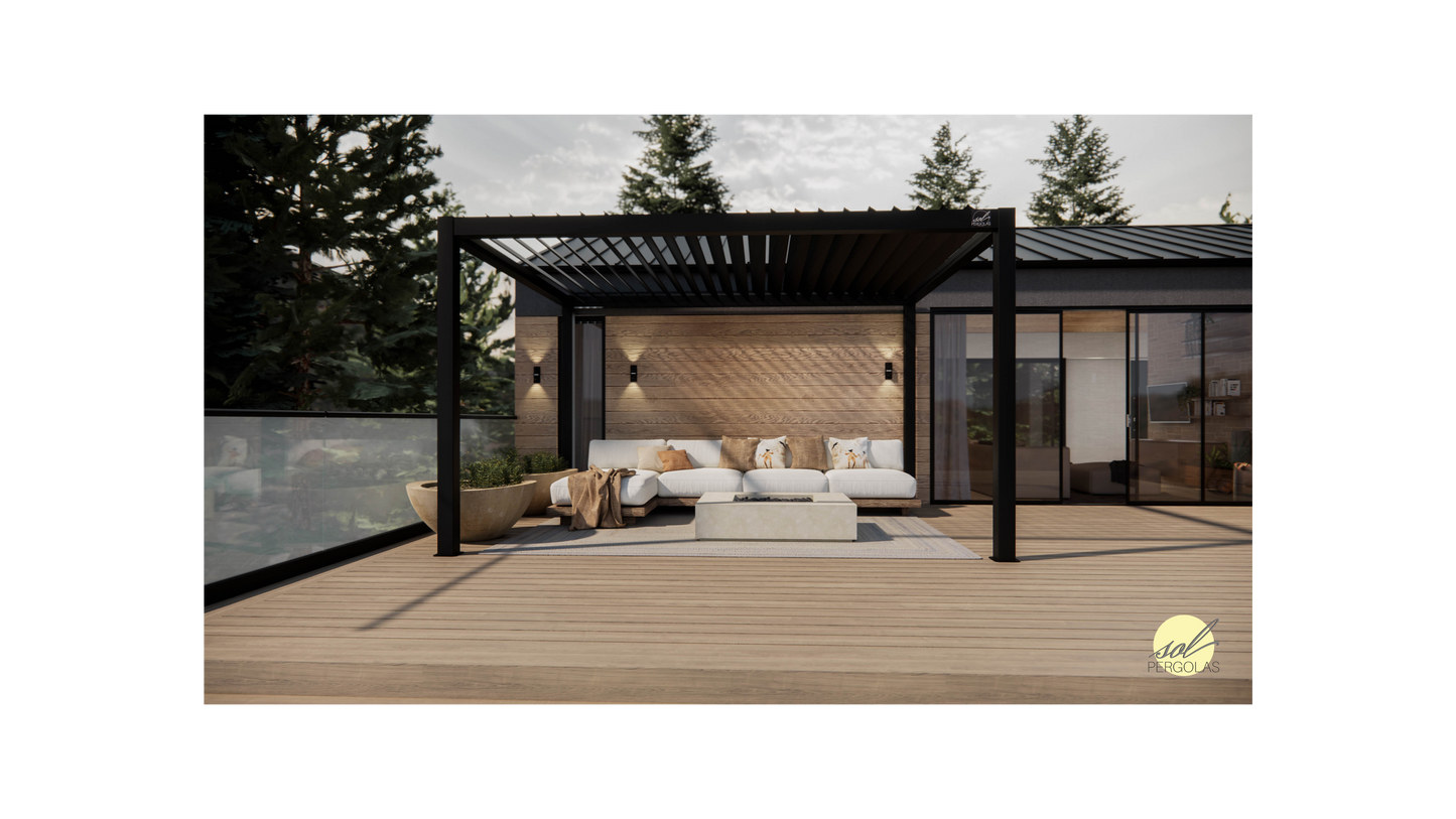 Pergola Bioclimatique AMARA (Ultra-Light) — L:10' x P:20' x H:8'