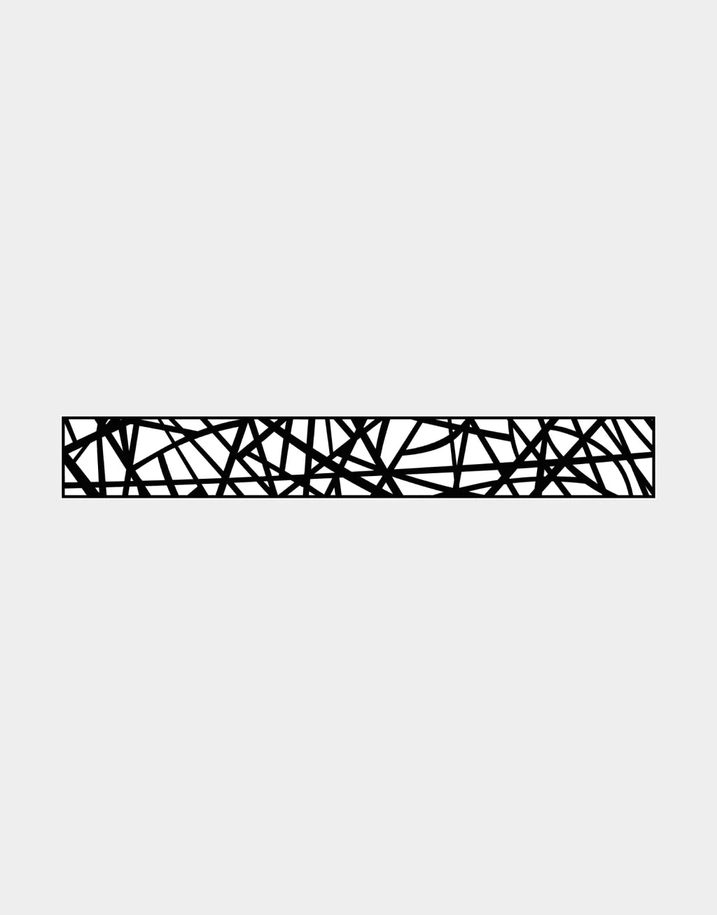 Treillis décoratif en aluminium Ezfence Original, motif Modern, noir mat