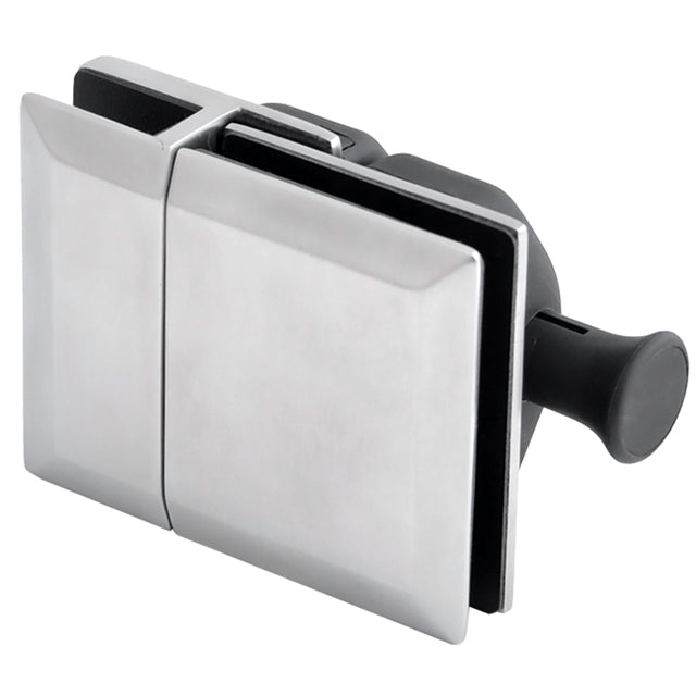 Loquet de porte à verrouillage automatique — Acier inoxydable brossé