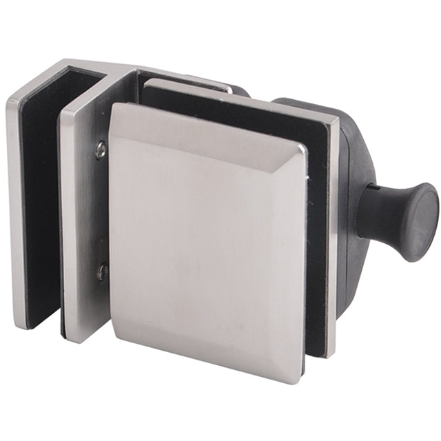 Loquet de porte à verrouillage automatique — Acier inoxydable brossé / Ouverture maison / Coin extérieur