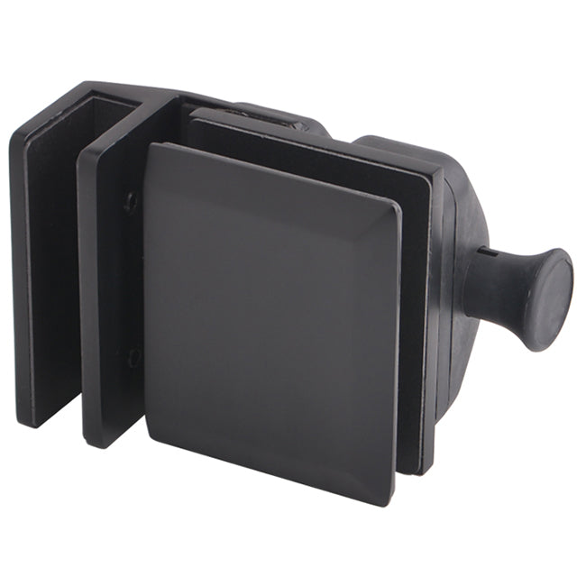 Loquet de porte à verrouillage automatique — 100% Acier inoxydable Noir / Ouverture maison / Coin extérieur