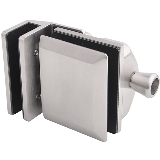 Loquet de porte à verrouillage automatique — 100 % Acier inoxydable brossé / Ouverture maison / Coin extérieur