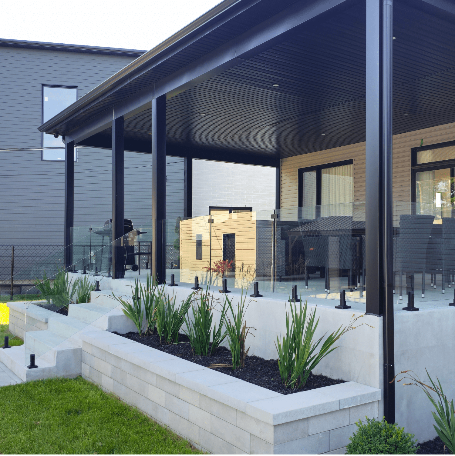 Rampe de balcon en verre