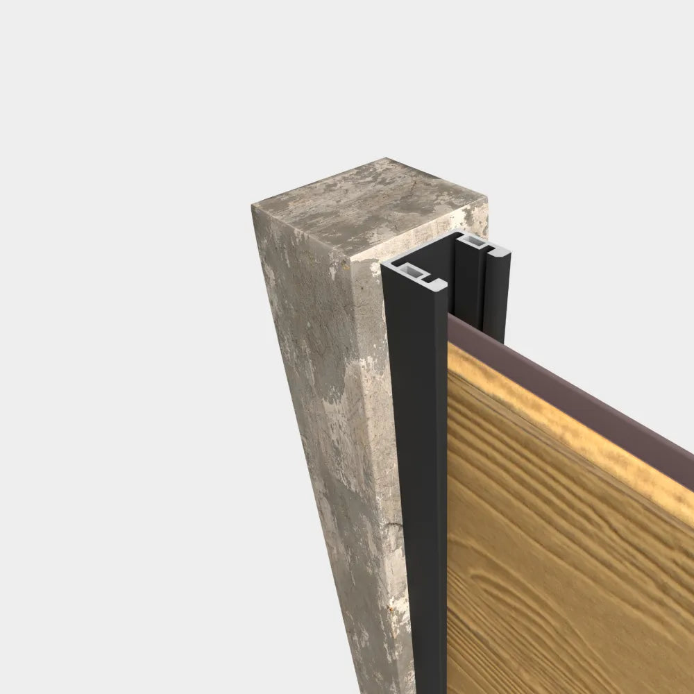 Poteau rainuré - Clôture & Écran d'intimité