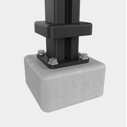 Poteau rainuré - Clôture & Écran d'intimité