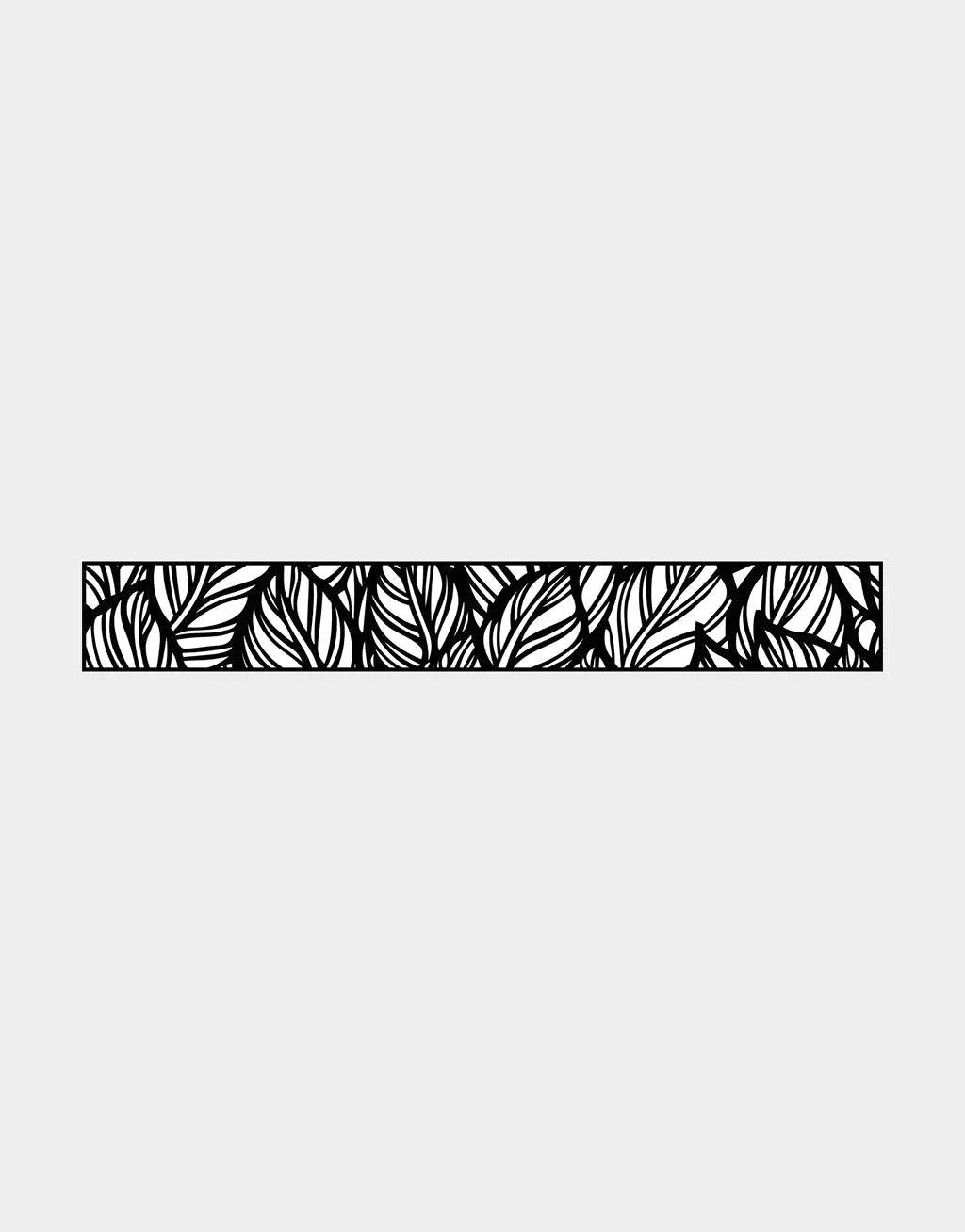 Treillis décoratif en aluminium Ezfence Original, motif Savannah, noir mat