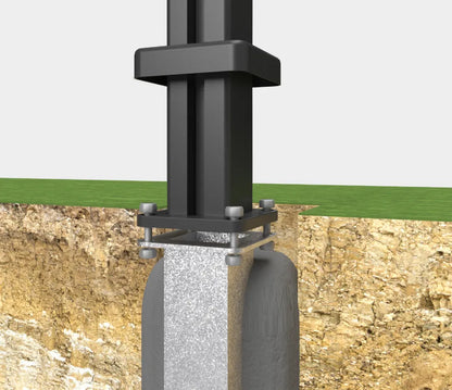 Poteau rainuré - Clôture & Écran d'intimité