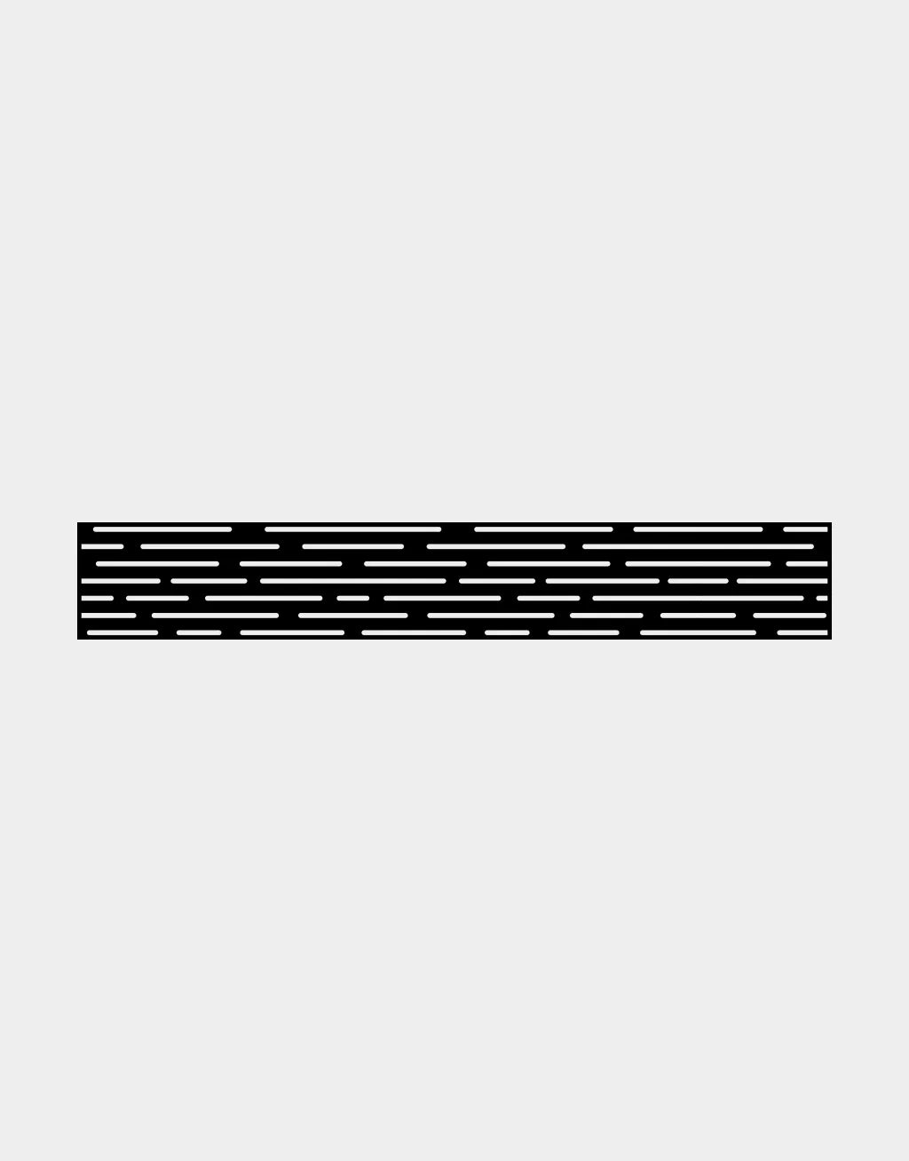 Treillis décoratif en aluminium Ezfence Slim, motif Lignes, noir mat