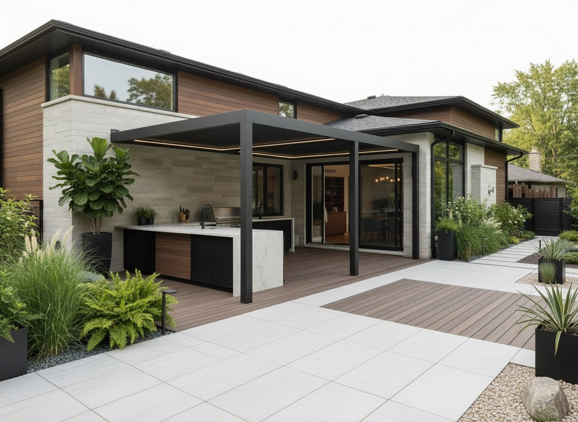 Pergola Bioclimatique ORANA (Luxe) — Blanc