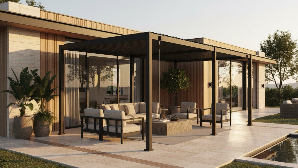 Pergola Bioclimatique AMARA (Ultra-Light) — L:10' x P:10' x H:8'