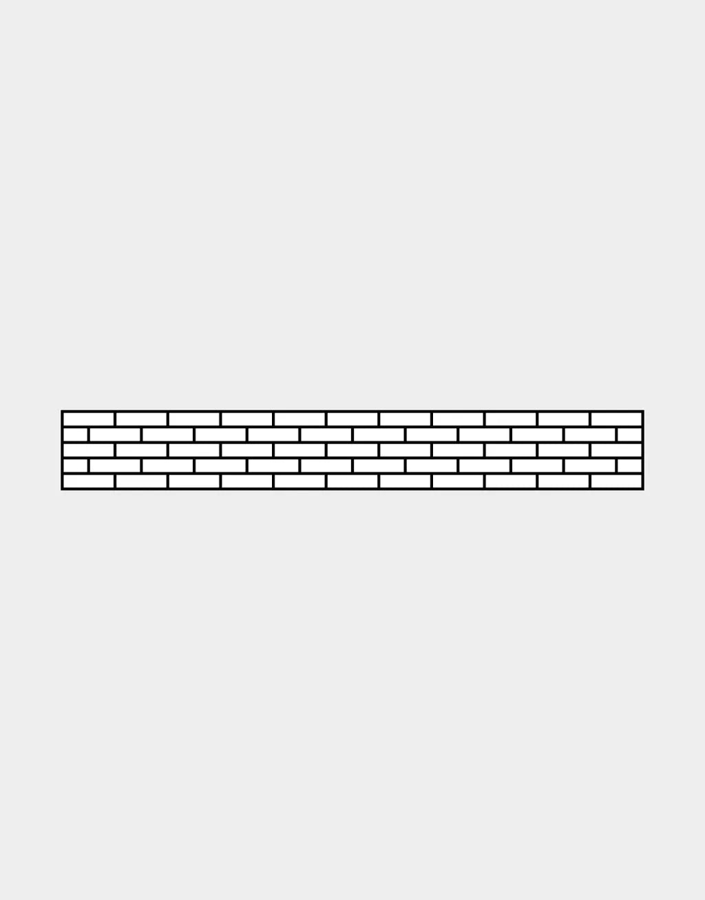 Treillis décoratif en aluminium Ezfence Original, motif Brique, noir mat