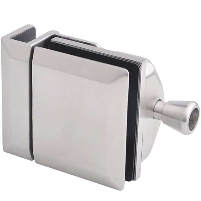 Loquet de porte à verrouillage automatique — 100 % Acier inoxydable brossé / Ouverture maison / Coin intérieur